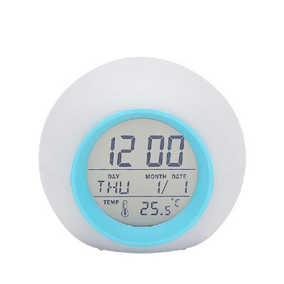 Multi-functional LED Table Alarm Clock 7 Colors Changing Digital Wake up Clock Touching Control Child Bedside Night Light with Ti
Multi-functional LED Table Alarm Clock 7 Colors Changing Digital Wake up Clock Touching Control Child Bedside Night Light with Ti