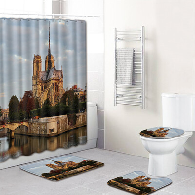 Gobestart Waterproof Bathroom Shower Curtain Set Non-Slip Rug Toilet Lid Cover Bath Mat
Gobestart Waterproof Bathroom Shower Curtain Set Non-Slip Rug Toilet Lid Cover Bath Mat