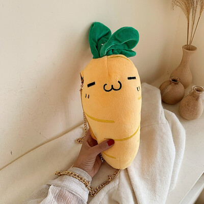 Tailored Fashion Women Plush carrot Fanny Pack Crossbody Bag Chain Bags Warm Smile Winter Bag
Tailored Fashion Women Plush carrot Fanny Pack Crossbody Bag Chain Bags Warm Smile Winter Bag