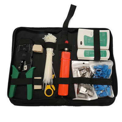 Multifuctional Portable Ethernet Network Hardware Bag Tool Network LAN Cable Crimper Pliers Tools Kit Network Repairing Tool Set
Multifuctional Portable Ethernet Network Hardware Bag Tool Network LAN Cable Crimper Pliers Tools Kit Network Repairing Tool Set