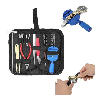 YD016 16PCS Professional Watch Repair Tool Kit Case Opener Band Link Pin Remover W Screwdrivers Needle Nose Plier Watchmaker Tool
YD016 16PCS Professional Watch Repair Tool Kit Case Opener Band Link Pin Remover W Screwdrivers Needle Nose Plier Watchmaker Tool