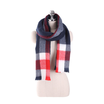 Plaid scarf like cashmere with thick warm scarf
Plaid scarf like cashmere with thick warm scarf