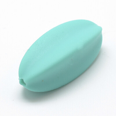 Food Grade Environmental Silicone Beads Chewing Beads For Teethers DIY Nursing Necklaces Making Cyan 29x11x11mm Hole 2mm
Food Grade Environmental Silicone Beads Chewing Beads For Teethers DIY Nursing Necklaces Making Cyan 29x11x11mm Hole 2mm