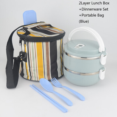 Natural Nordic Design colorful Portable stainless steel lunch box Bento combination container With Spoons&bag Leakproof box
Natural Nordic Design colorful Portable stainless steel lunch box Bento combination container With Spoons&bag Leakproof box