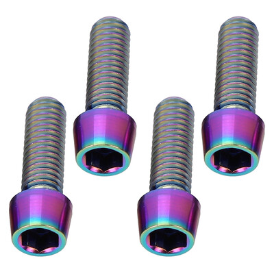 Greensen 4pcs M618mm Bicycle Titanium Alloy Tapered Bolts Mountain Bike Stem Fixed ScrewsBike Brake Screws Mountain Bike Screws
Greensen 4pcs M618mm Bicycle Titanium Alloy Tapered Bolts Mountain Bike Stem Fixed ScrewsBike Brake Screws Mountain Bike Screws