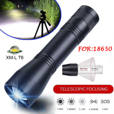 Saidsome T6 Tactical Military LED Flashlight Torch Zoomable 5-Mode For 18650 Battery flashlight lamp
Saidsome T6 Tactical Military LED Flashlight Torch Zoomable 5-Mode For 18650 Battery flashlight lamp
