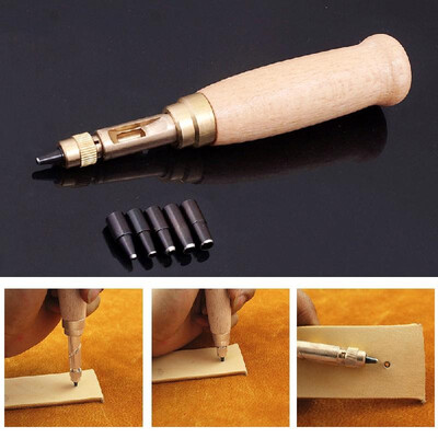 6PCSSet Automatic Belts Punch Replaceable Rotary Punchers Steel And Wood Leather Craft Tools 15mm-4mm
6PCSSet Automatic Belts Punch Replaceable Rotary Punchers Steel And Wood Leather Craft Tools 15mm-4mm