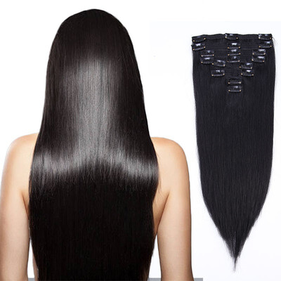 8 PcsSet 100 Human Hair Extensions Natural Straight Clip In Hair Extensions High Quality Soft Reusable
8 PcsSet 100 Human Hair Extensions Natural Straight Clip In Hair Extensions High Quality Soft Reusable