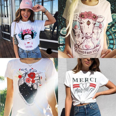 4 Style Fashion Womens Ladies Boho Summer Loose Tops Cotton Short Sleeve Blouse T Shirt -XL
4 Style Fashion Womens Ladies Boho Summer Loose Tops Cotton Short Sleeve Blouse T Shirt -XL