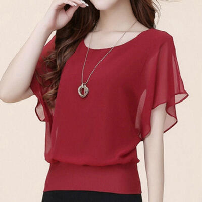 Blusa Feminina Summer Casual Plus Size Slim Bat sleeve Chiffon Shirt Women Blouse Blusas Women Tops Clothing
Blusa Feminina Summer Casual Plus Size Slim Bat sleeve Chiffon Shirt Women Blouse Blusas Women Tops Clothing