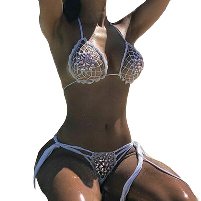 Roseonmyhand Bohemian Women Diamonds Handmade Knitted Bikini Set Swimwear Bra Swimsuit
Roseonmyhand Bohemian Women Diamonds Handmade Knitted Bikini Set Swimwear Bra Swimsuit