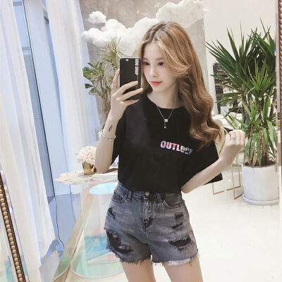 Women Summer T Shirt O Neck Loose t shirt Letter Print Short Sleeve Tee Office Simple T-Shirt Daily Clothing
Women Summer T Shirt O Neck Loose t shirt Letter Print Short Sleeve Tee Office Simple T-Shirt Daily Clothing