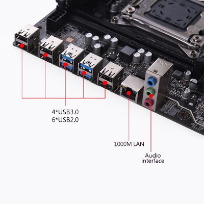X99 V12 Motherboard ATX LGA2011 SATA 30 USB 30 Ports Motherboard I7 Serial E5-V3E5-V4 4 DIMM Slots DDR4 64GB Memory Capacity
X99 V12 Motherboard ATX LGA2011 SATA 30 USB 30 Ports Motherboard I7 Serial E5-V3E5-V4 4 DIMM Slots DDR4 64GB Memory Capacity