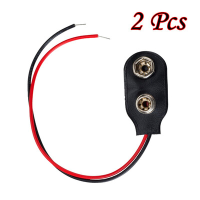 〖Follure〗2Pcs 9V Battery Connector Snap Clip Ends Wire Plug Leads 9V Battery Connectors
〖Follure〗2Pcs 9V Battery Connector Snap Clip Ends Wire Plug Leads 9V Battery Connectors