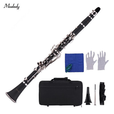 Muslady Standard 17-Key Bb Clarinet Wind Instrument with Mouthpiece Carry Case Gloves Cleaning Cloth Mini Screwdriver Clarinet Sta
Muslady Standard 17-Key Bb Clarinet Wind Instrument with Mouthpiece Carry Case Gloves Cleaning Cloth Mini Screwdriver Clarinet Sta