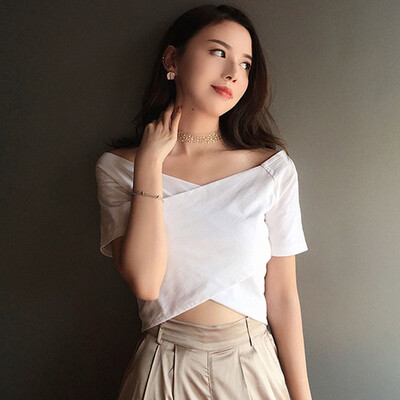Women Sexy V Neck Short Sleeve T-Shirt Summer Solid Crisscross T Shirt Top Harajuku Cute Casual Slim Basic Lady Tee T Shirts Top
Women Sexy V Neck Short Sleeve T-Shirt Summer Solid Crisscross T Shirt Top Harajuku Cute Casual Slim Basic Lady Tee T Shirts Top