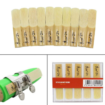 Lade 10pcs Pieces Reed Strength 25 2-12 Reed Bamboo for Traditional bB Clarinet Accessories
Lade 10pcs Pieces Reed Strength 25 2-12 Reed Bamboo for Traditional bB Clarinet Accessories