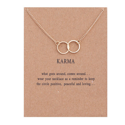 Fashion Jewelry New Gold-color Karma Double Circle Alloy Chocker Pendant Short Necklace For Women
Fashion Jewelry New Gold-color Karma Double Circle Alloy Chocker Pendant Short Necklace For Women