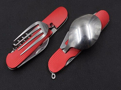 4 In 1 Multi-function Outdoor Camping Picnic Tableware Stainless Steel Cutlery Folding Fork Knife Bottle Opener
4 In 1 Multi-function Outdoor Camping Picnic Tableware Stainless Steel Cutlery Folding Fork Knife Bottle Opener