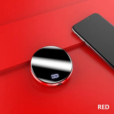 Mini Power Bank 10000mah Thin Digital Display Fast Charging Portable Charger Round Mirror Powerbank For Iphone Xiaomi
Mini Power Bank 10000mah Thin Digital Display Fast Charging Portable Charger Round Mirror Powerbank For Iphone Xiaomi