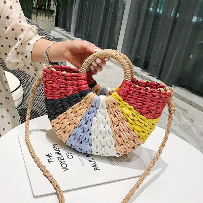 2019 New Colorful Women Summer Beach Bag Fashion MOON Straw Handbags Rattan Bag Handmade Vintage Woven Bali Handbag For Female
2019 New Colorful Women Summer Beach Bag Fashion MOON Straw Handbags Rattan Bag Handmade Vintage Woven Bali Handbag For Female