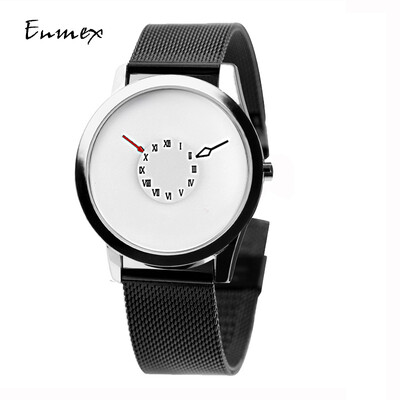 Subversive second hand creative wristwatch when translating holiday gift Enmex inverted pointer concise watch
Subversive second hand creative wristwatch when translating holiday gift Enmex inverted pointer concise watch