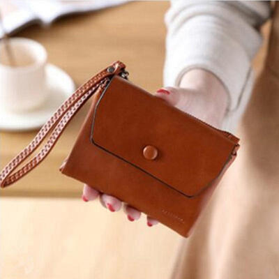 Short Section Lady Purse PU Leather Mini Wallet Small Clutch Folding Female Card Holder Wallet W Strap
Short Section Lady Purse PU Leather Mini Wallet Small Clutch Folding Female Card Holder Wallet W Strap
