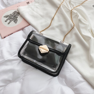 Transparent small bag female 2019 summer latest Korean version of the rhombic chain mother-in-law Messenger bag ins super fire small fragrance
Transparent small bag female 2019 summer latest Korean version of the rhombic chain mother-in-law Messenger bag ins super fire small fragrance