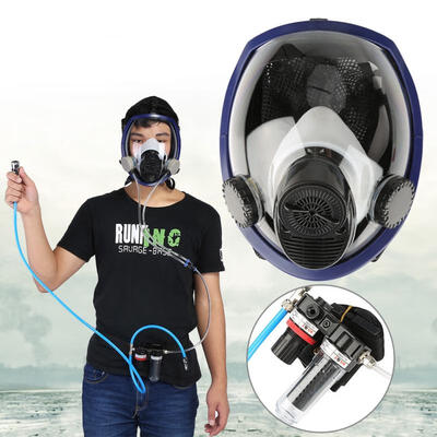 Greensen Air Fed Supplied Gas Mask System Full Face Airline Respirator for Paint Spraying Welding
Greensen Air Fed Supplied Gas Mask System Full Face Airline Respirator for Paint Spraying Welding
