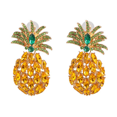 2019 new Pineapple fruit Crystal Drop Dangle Earrings for Women Boho Rhinestone Statement Earring Fashion holiday Jewelry Bijoux
2019 new Pineapple fruit Crystal Drop Dangle Earrings for Women Boho Rhinestone Statement Earring Fashion holiday Jewelry Bijoux