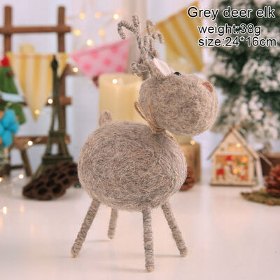 Christmas Decoration Innovative Wool Felt Handmade Deer Doll Gift Hotel Shopping Mall Window Wedding Home Decoration Accessories
Christmas Decoration Innovative Wool Felt Handmade Deer Doll Gift Hotel Shopping Mall Window Wedding Home Decoration Accessories