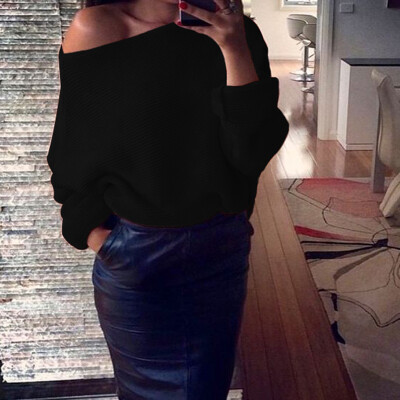Womens Off Shoulder Loose Sweater Ladies Casual Pullover Jumper Tops T Shirt
Womens Off Shoulder Loose Sweater Ladies Casual Pullover Jumper Tops T Shirt