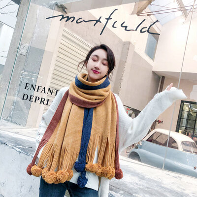 Korean version of the wild hair ball scarf female new autumn&winter thick warm student shawl Harajuku soft sister girl collar
Korean version of the wild hair ball scarf female new autumn&winter thick warm student shawl Harajuku soft sister girl collar
