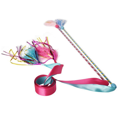 2 In 1 Interactive Pet Catcher Toys Teaser Wand Toy Colorful Long Ribbon Feather Plush Strip With Squeaky Paper
2 In 1 Interactive Pet Catcher Toys Teaser Wand Toy Colorful Long Ribbon Feather Plush Strip With Squeaky Paper