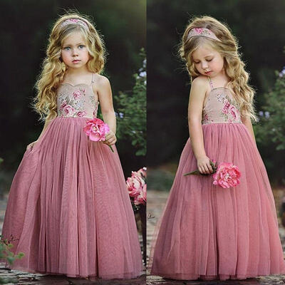 Princess Kids Baby Flower Girls Dress Lace Tulle Floral Party Wedding Bridesmaid Dress Summer Sundress Clothes
Princess Kids Baby Flower Girls Dress Lace Tulle Floral Party Wedding Bridesmaid Dress Summer Sundress Clothes