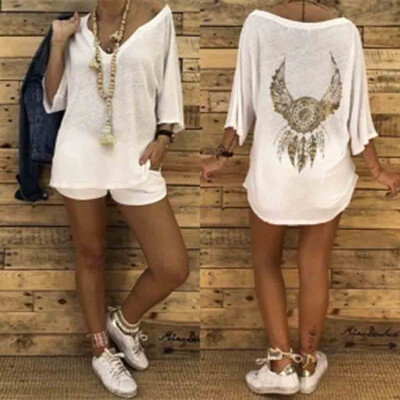 Starmoon Women V Neck Caftan Boho Beach Cover Plus Size Ladies Vintage Hippie Baggy Dress 
Starmoon Women V Neck Caftan Boho Beach Cover Plus Size Ladies Vintage Hippie Baggy Dress