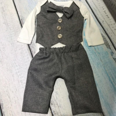 US Gentleman Newborn Boy Bow Tie Tops Romper Pants Formal Suit Outfits Clothes
US Gentleman Newborn Boy Bow Tie Tops Romper Pants Formal Suit Outfits Clothes
