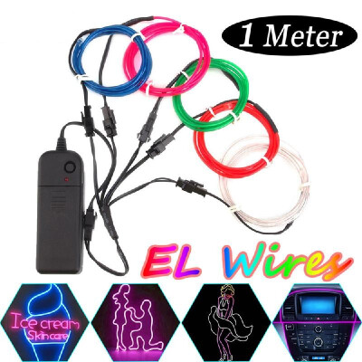 DC 3V Batterys Powered 5pcs 1M Multicolor Glow EL Strips Light 3 Lighting Modes Wire Lights for Halloween Christmas
DC 3V Batterys Powered 5pcs 1M Multicolor Glow EL Strips Light 3 Lighting Modes Wire Lights for Halloween Christmas