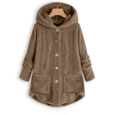 Toponeto Women Plus Size Button Plush Tops Hooded Loose Cardigan Wool Coat Winter Jacket
Toponeto Women Plus Size Button Plush Tops Hooded Loose Cardigan Wool Coat Winter Jacket