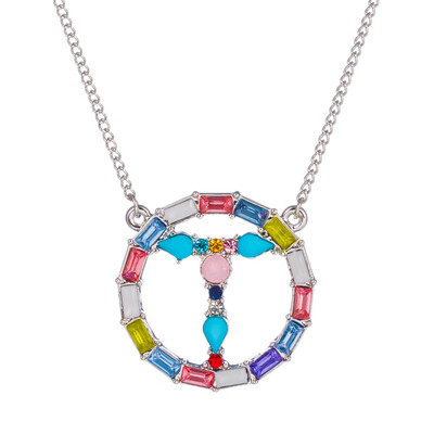 Multicolor fashion Silver charm 26 Alphabet Round pendant necklace pave zircon initial letter necklaces Couple Name necklace
Multicolor fashion Silver charm 26 Alphabet Round pendant necklace pave zircon initial letter necklaces Couple Name necklace