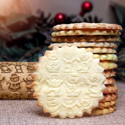 Tailored Christmas Rolling Pin Engraved Carved Wood Embossed Rolling Pin Kitchen Tool
Tailored Christmas Rolling Pin Engraved Carved Wood Embossed Rolling Pin Kitchen Tool