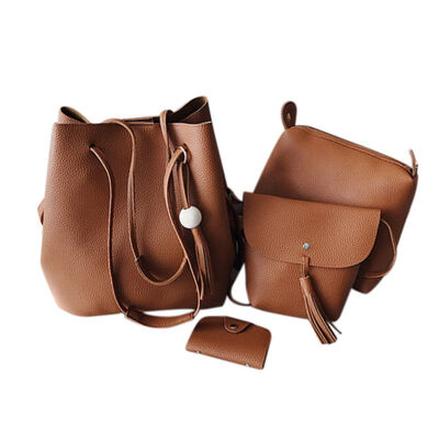 Women 4PcsSet Leather Handbag Shoulder Bag Tote Purse Messenger Satchel Clutch Drawstring BagsBrown
Women 4PcsSet Leather Handbag Shoulder Bag Tote Purse Messenger Satchel Clutch Drawstring BagsBrown