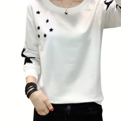 Autumn Winter New Star Print Round Neck Pullover Long Sleeve Loose Clothes WomenCouples
Autumn Winter New Star Print Round Neck Pullover Long Sleeve Loose Clothes WomenCouples