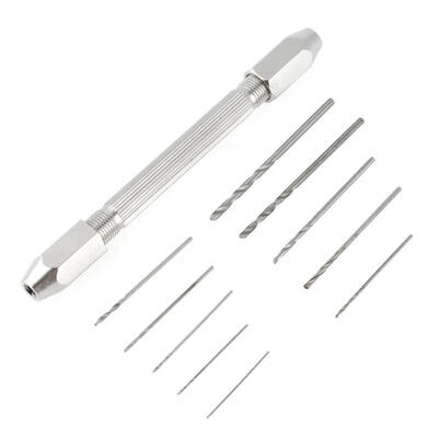 Greensen Double End Pin Vise Chuck 10 pcs Micro Twist Drill Bit Set for Jewelry Watch Repair Tool
Greensen Double End Pin Vise Chuck 10 pcs Micro Twist Drill Bit Set for Jewelry Watch Repair Tool