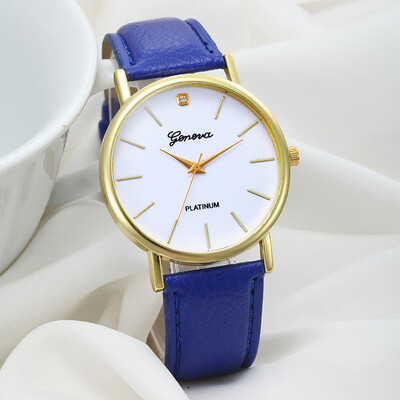 Womens Watches Fashion Geneva Simple Leather Belt Bayan Saat Montre Femme Acier Inoxydable Watch
Womens Watches Fashion Geneva Simple Leather Belt Bayan Saat Montre Femme Acier Inoxydable Watch
