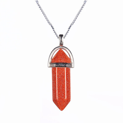 Hot Sale Silver Hexagonal Column Necklaces Pendants Fashion Natural Stone Bullet Crystal Pendant Necklace For Women Jewelry
Hot Sale Silver Hexagonal Column Necklaces Pendants Fashion Natural Stone Bullet Crystal Pendant Necklace For Women Jewelry