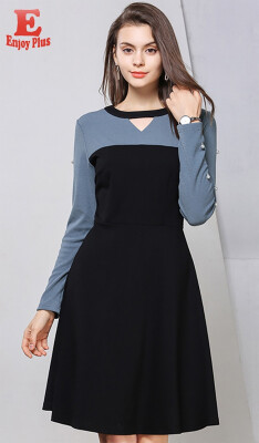 M L XL XXL 3XL 4XL 5XL plus size elegant new autumn 2018 women dress long sleeve big size elegant black A line faux two piece OL
M L XL XXL 3XL 4XL 5XL plus size elegant new autumn 2018 women dress long sleeve big size elegant black A line faux two piece OL
