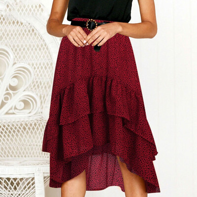 Roseonmyhand Womens Ladies High Fashion Casual Ruffle Wave Point Frill Wrap Midi Skirt
Roseonmyhand Womens Ladies High Fashion Casual Ruffle Wave Point Frill Wrap Midi Skirt