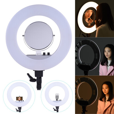 Andoer 18 Inch LED Video Ring Light Fill-in Lamp Studio Photography Lighting 50W Adjustable Brightness 3200K-5500K Color Temperatu
Andoer 18 Inch LED Video Ring Light Fill-in Lamp Studio Photography Lighting 50W Adjustable Brightness 3200K-5500K Color Temperatu