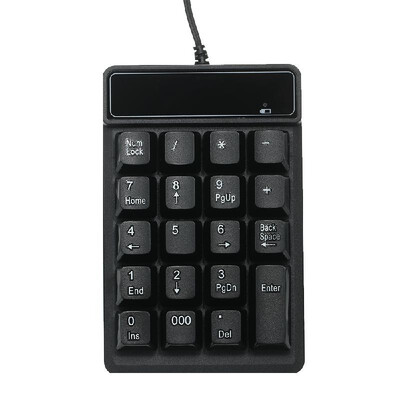 19 Keys Low Noise Mini Numeric Keypad Waterproof USB Wired ABS Material For Microsoft Android And iMac
19 Keys Low Noise Mini Numeric Keypad Waterproof USB Wired ABS Material For Microsoft Android And iMac